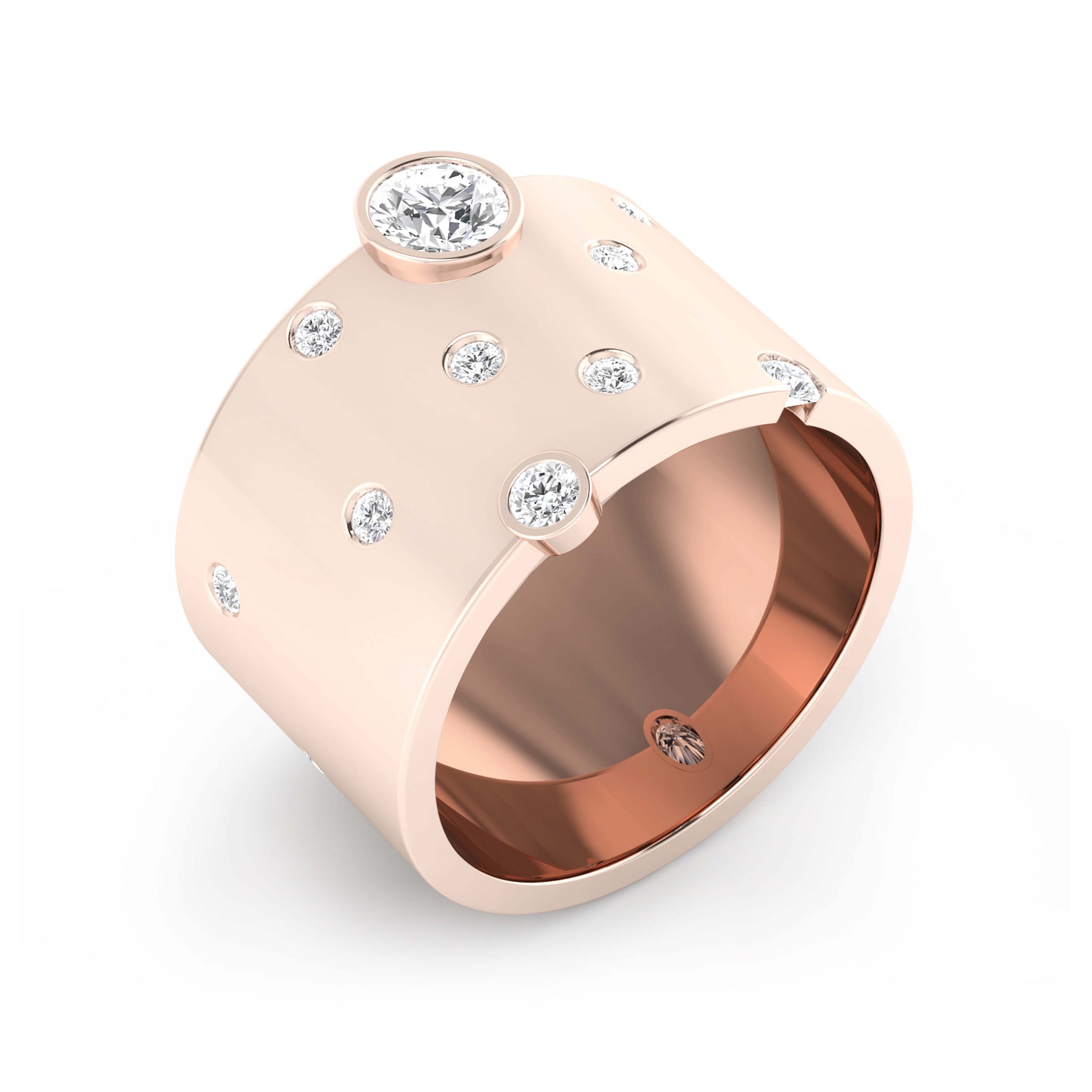BISCUIT RING RED GOLD