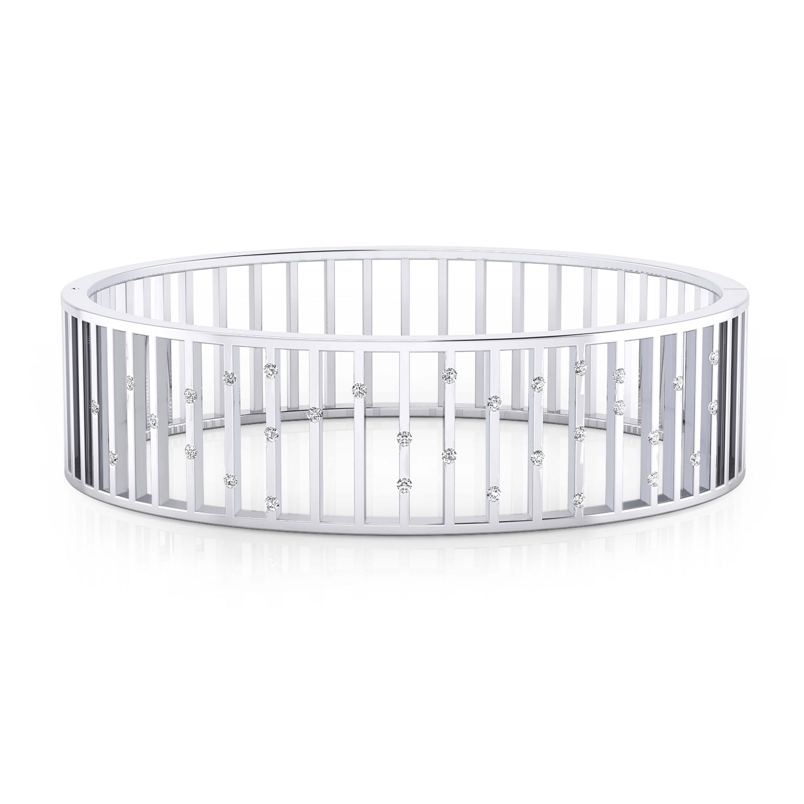 Braçalets en or blanc 18k amb 32 diamants - Imatge 2