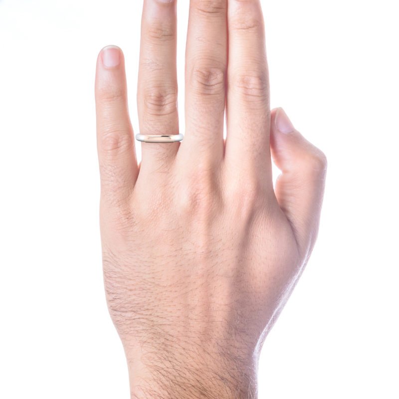 anillos de matrimonio en oro rosa para hombre