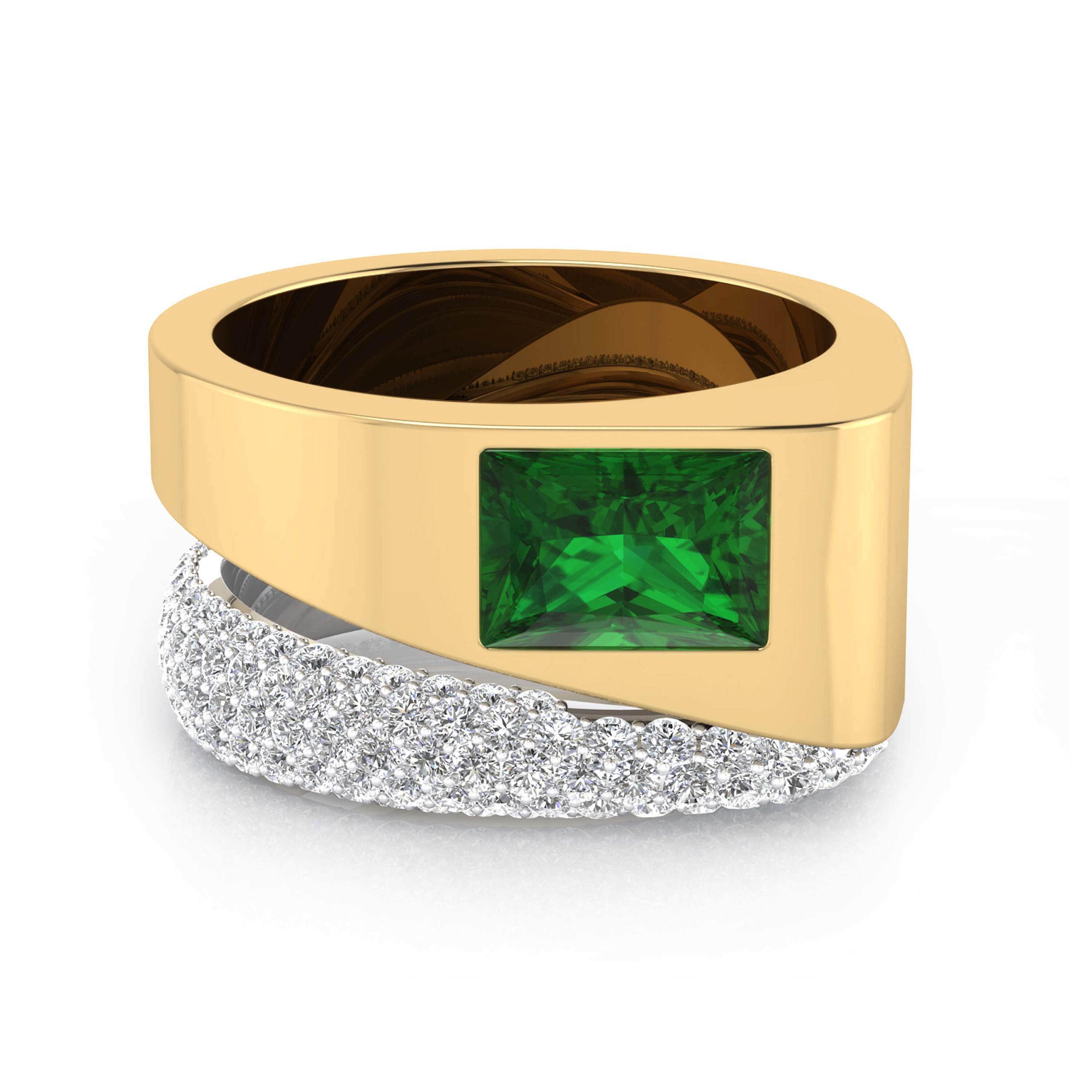 comprar anillo diamante y esmeraldas anillo diamantes y esmeralda