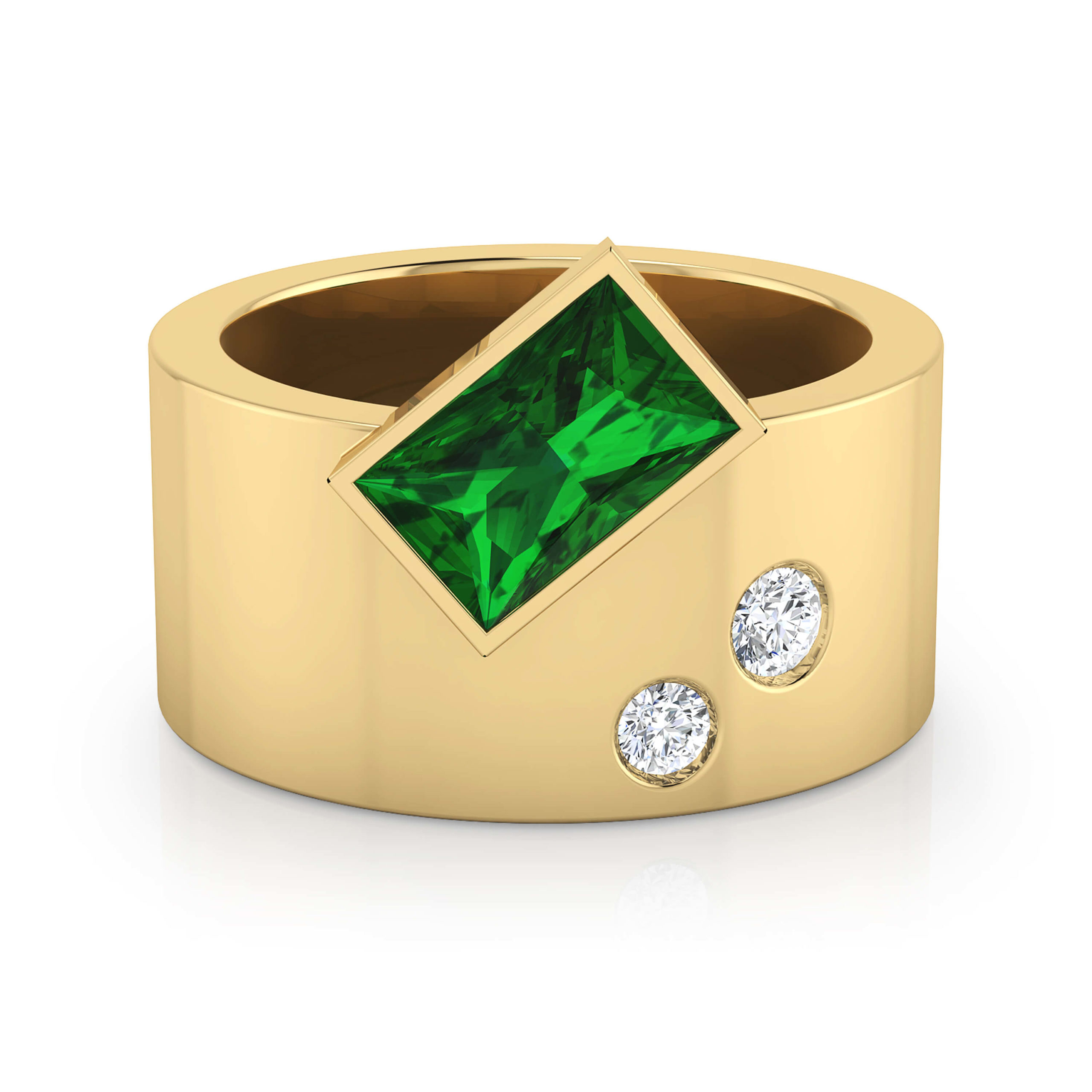 anillo de piedras preciosas