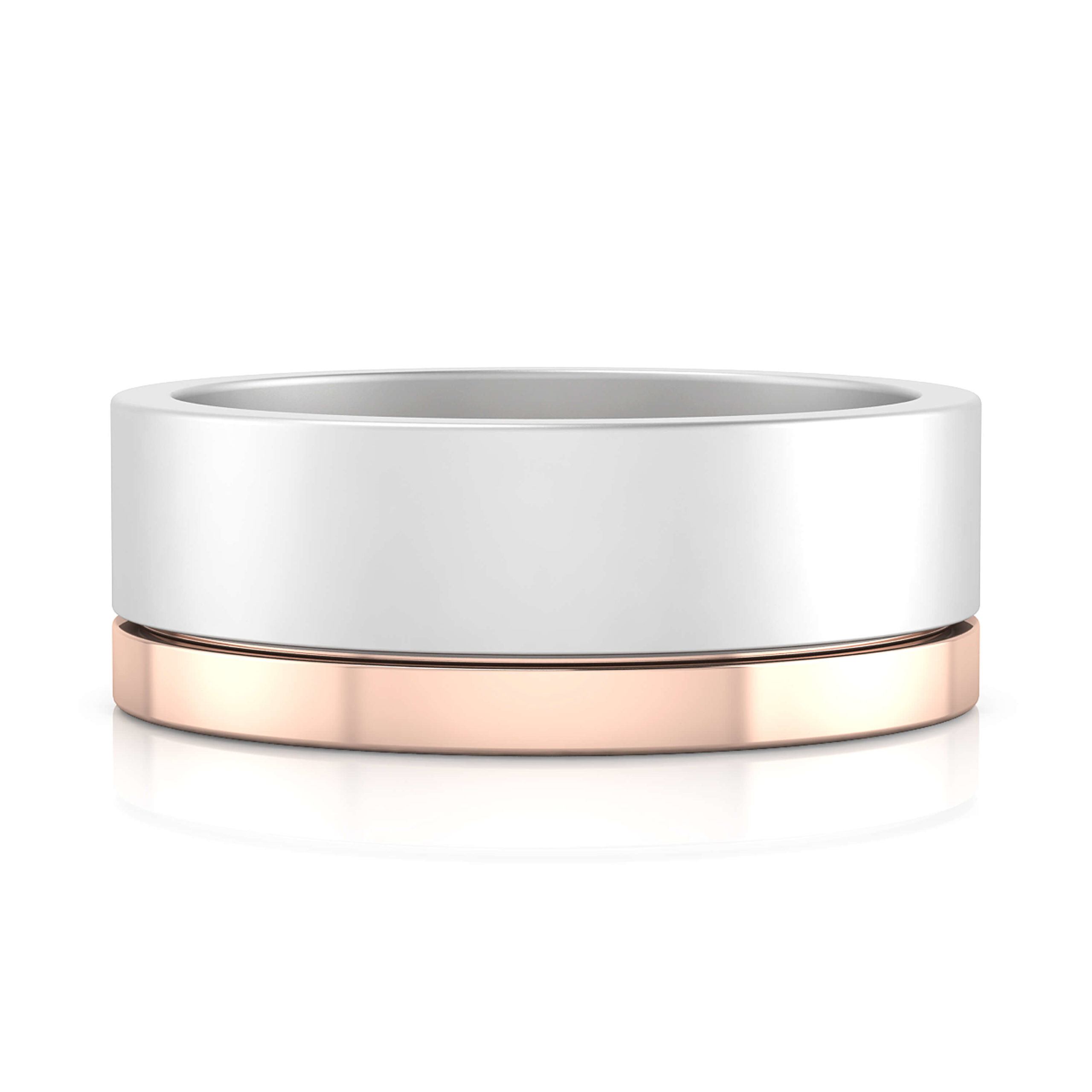 anillos para hombre oro blanco