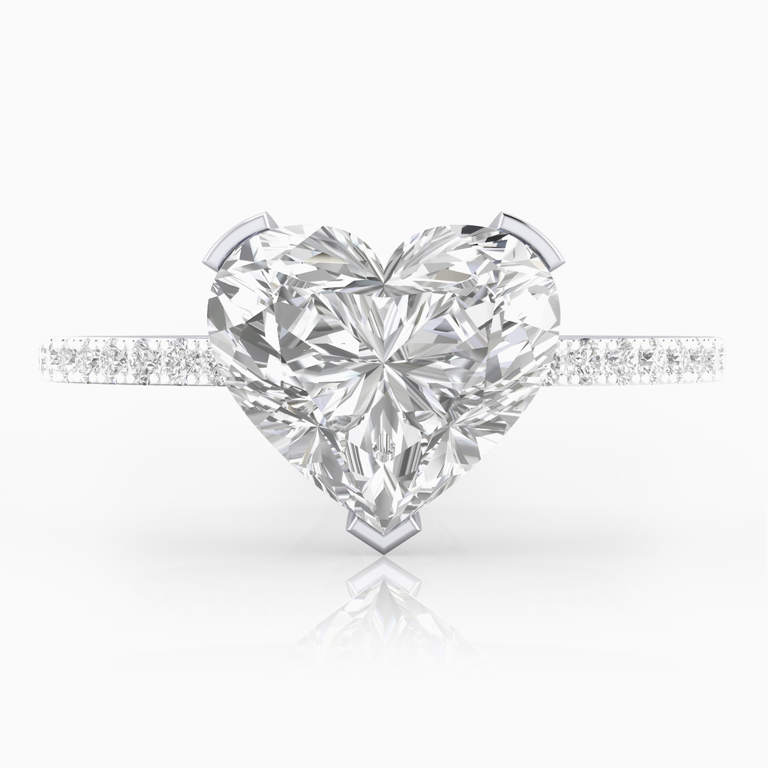 anillo de compromiso talla corazon