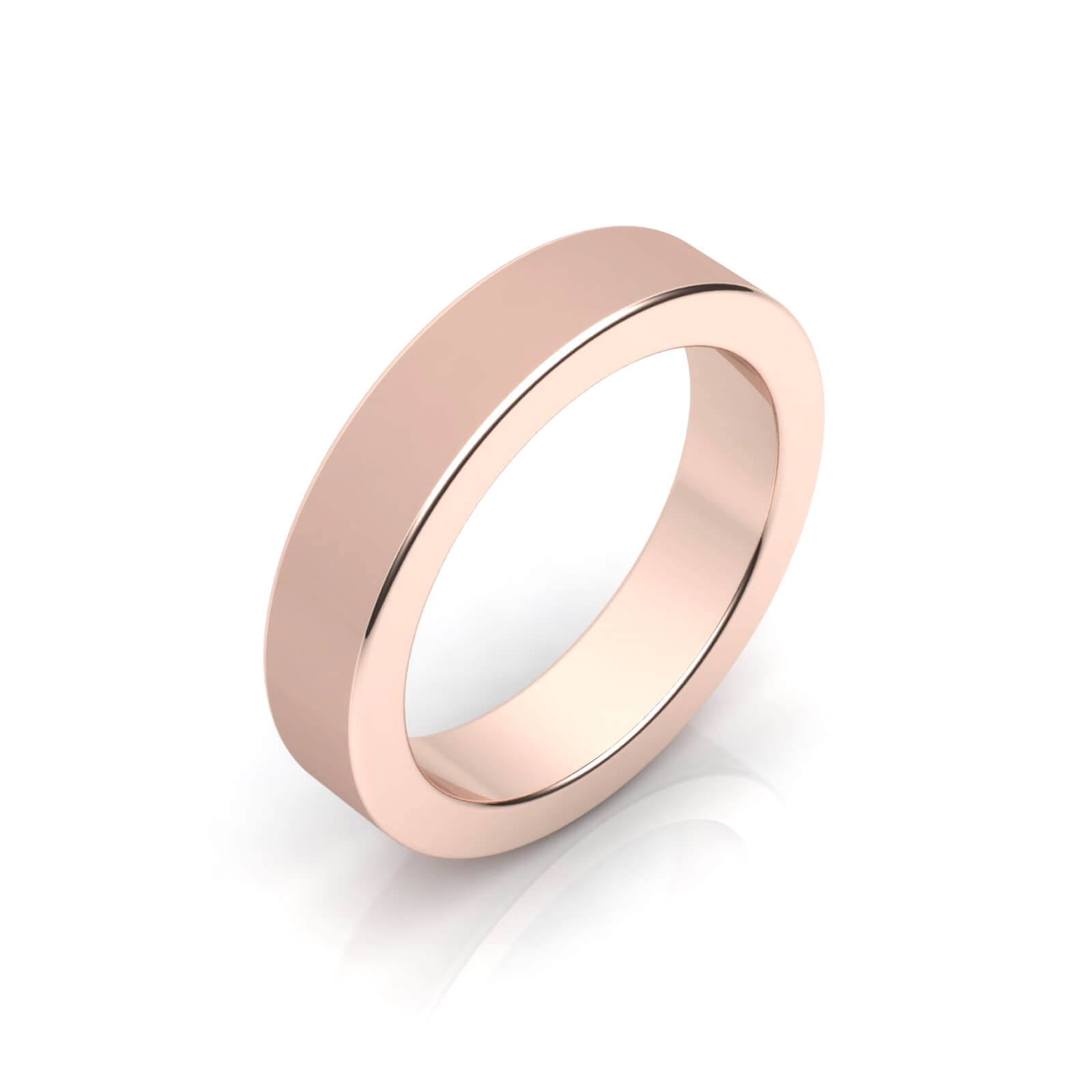 alianza de boda oro rosa para hombre