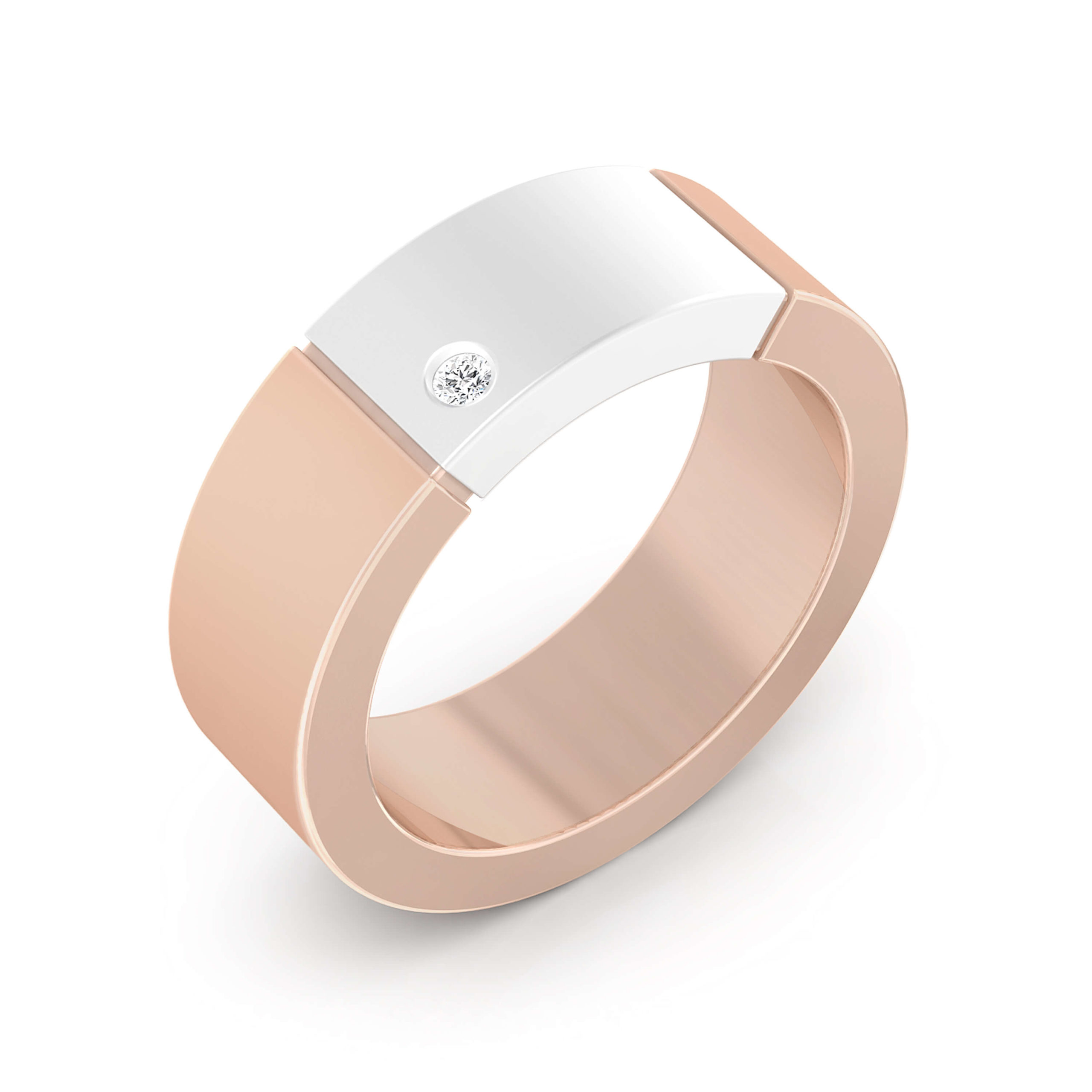 anillos para hombre oro rosa