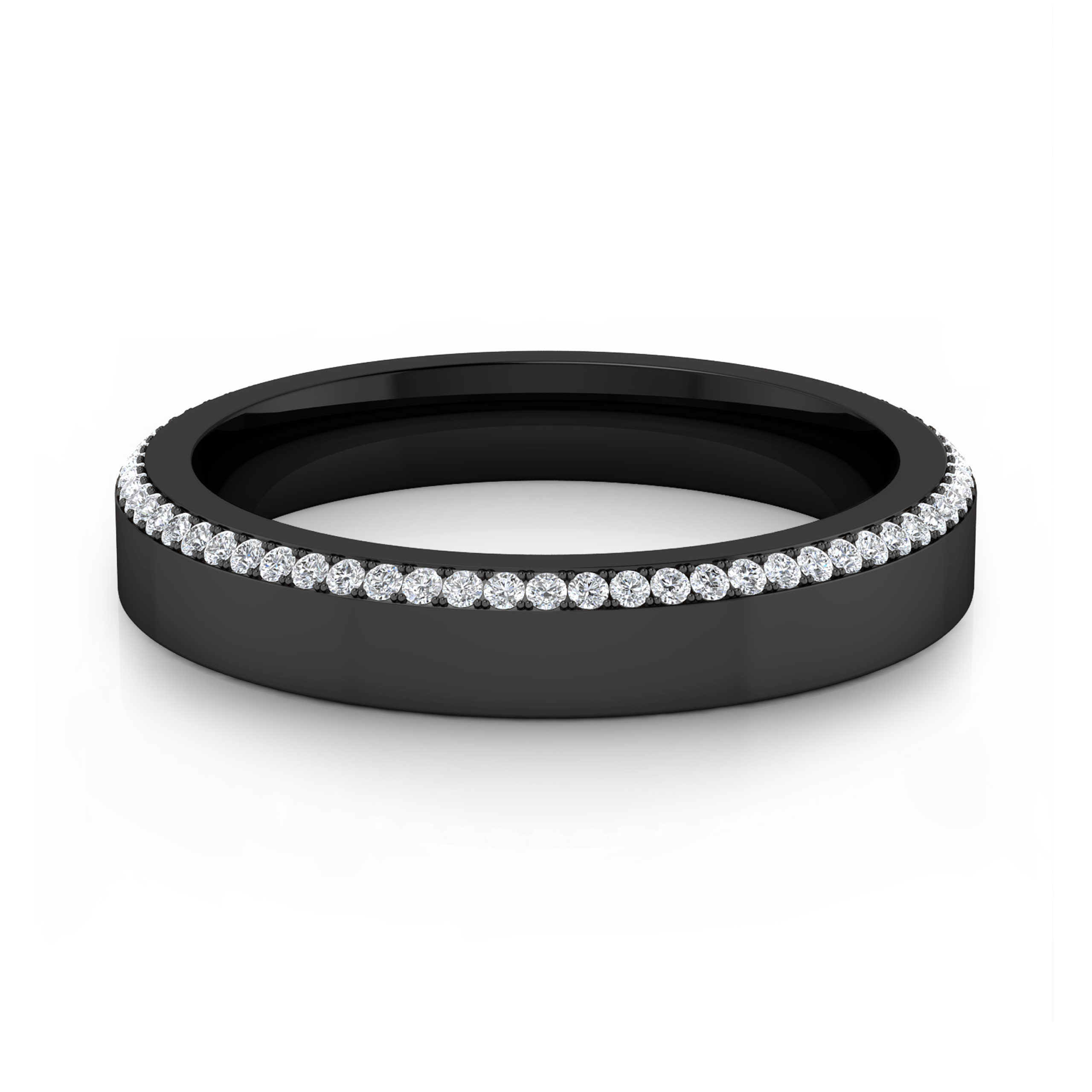 alianza de boda oro negro