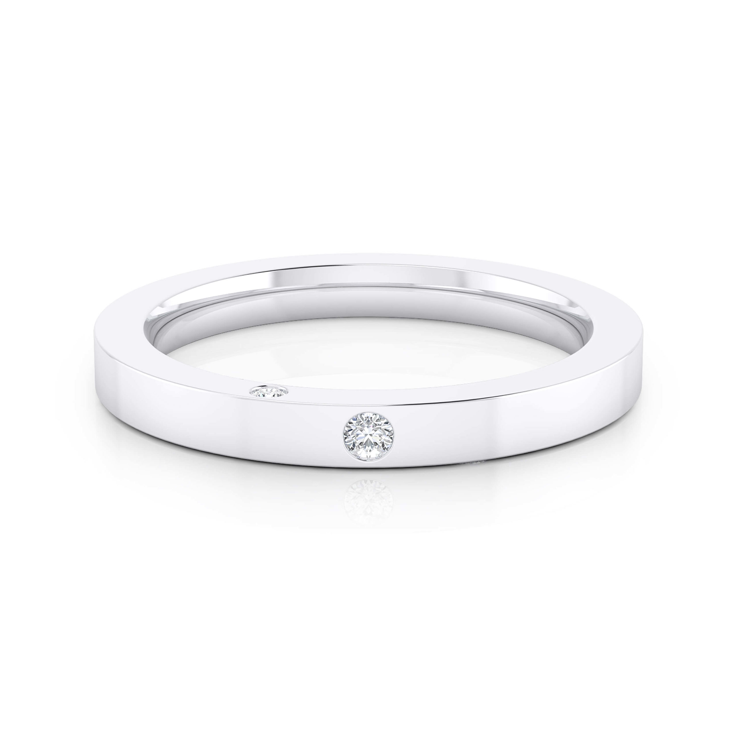 alianzas de boda oro blanco