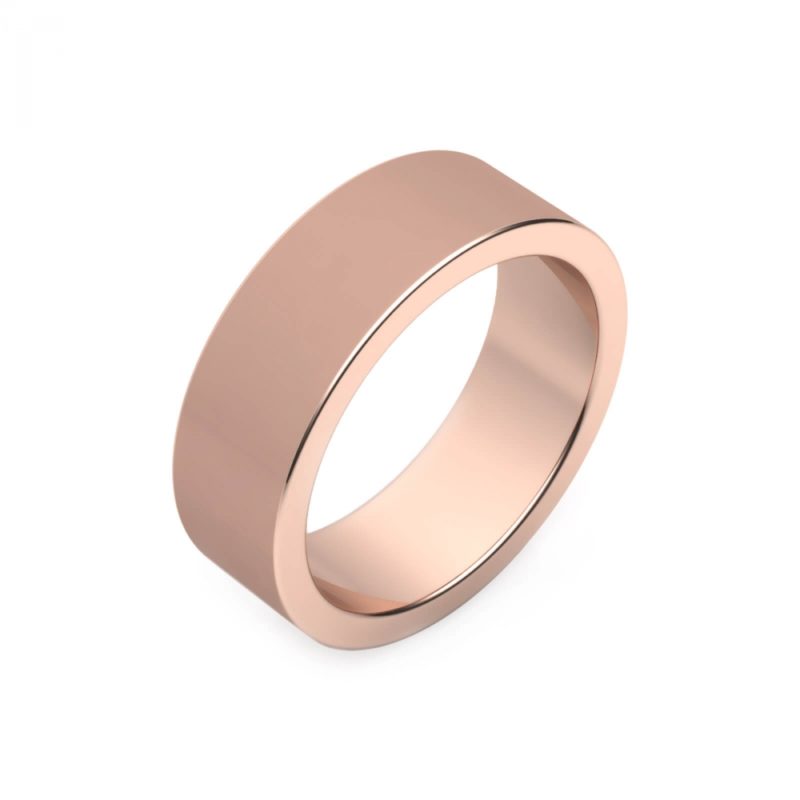 anillos de matrimonio en oro rosa para hombre