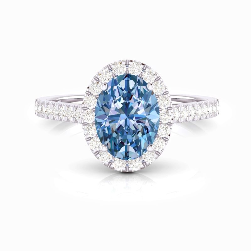 anillos de compromiso talla oval