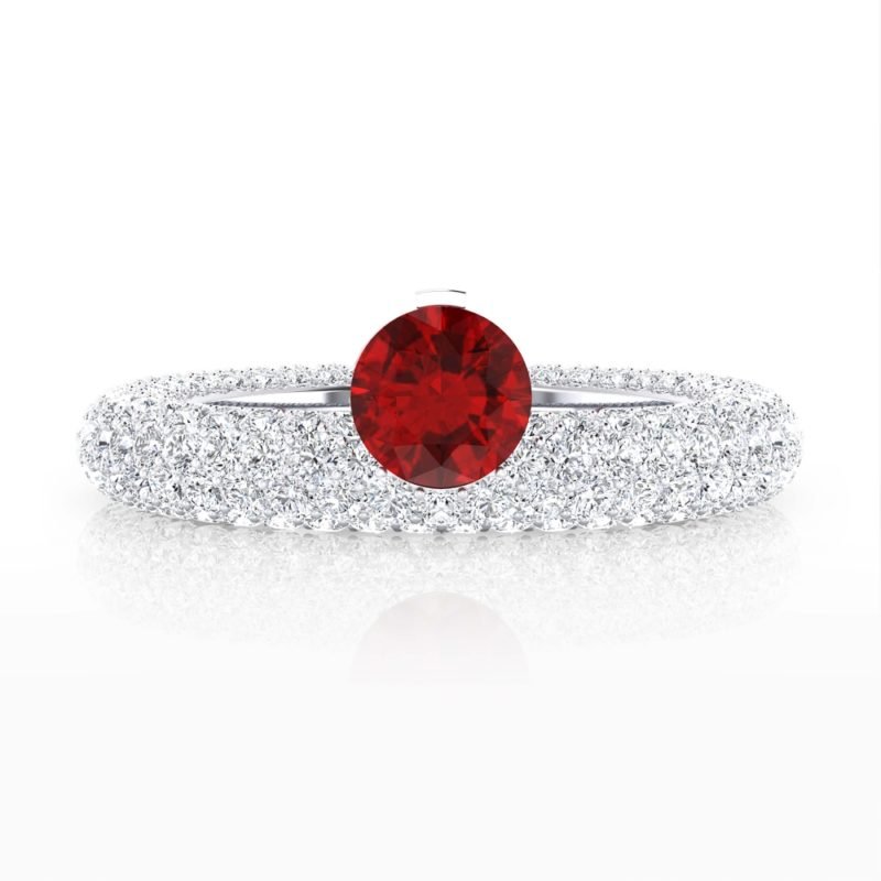 anillos de compromiso con rubí