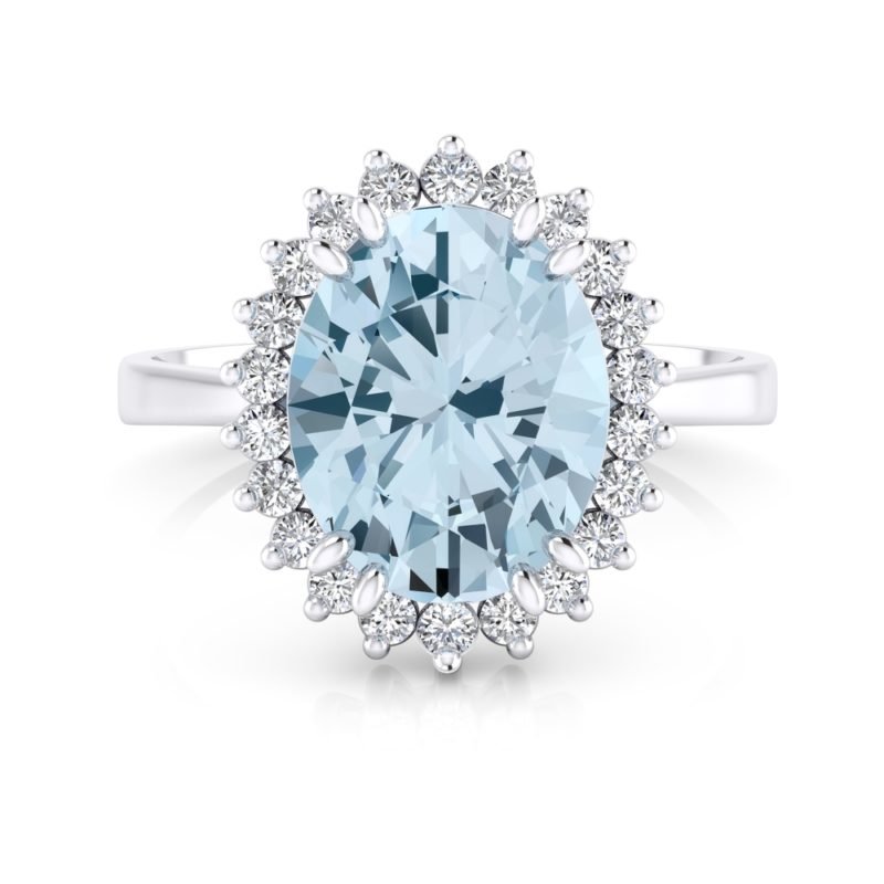 joya azul para una novia