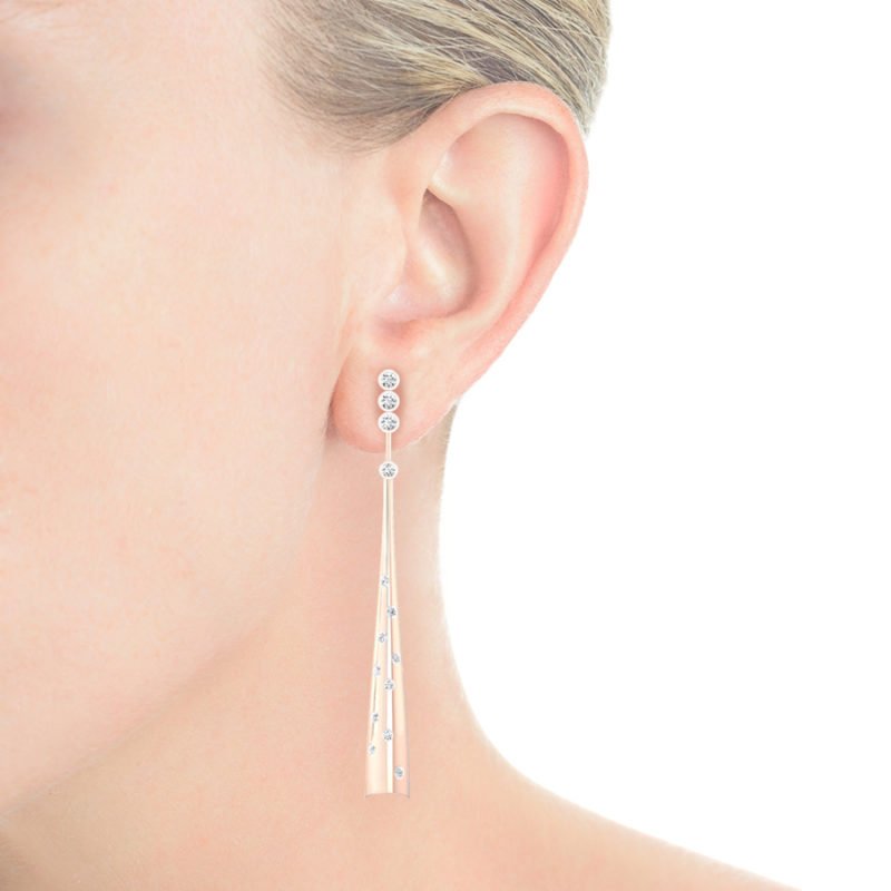 pendientes modernos para novia