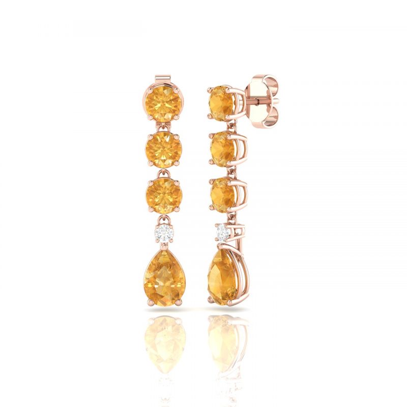 pendientes con piedras preciosas