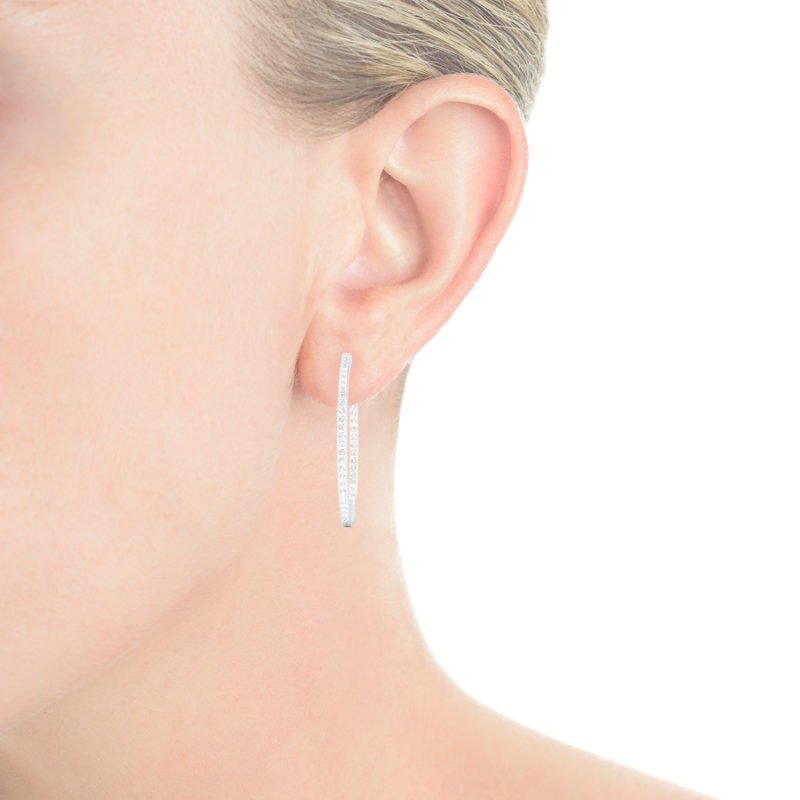 aros de diamantes novia