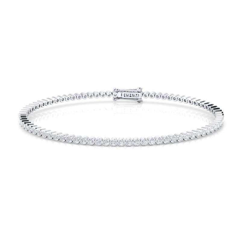 pulseras brillante montura chaton